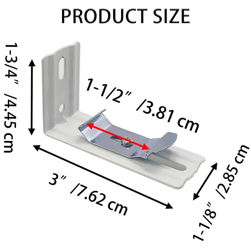 Rhixidenc 8 PCS Vertical Blind L Bracket, Vertical Blind Bracket
