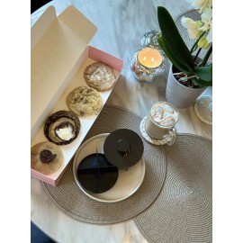 Unbranded NEW CRUMBL COOKIE CUTTER (SPLITTER) 4 WAYS BLUSH COLOR (BLACK) EASY TO USE