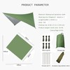 dvSRFw Tent Tarpaulin, 3 m x 3 m, Waterproof Tarp