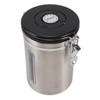 Coffee Canister 1800ml 304 Stainless Steel Window Design One Way