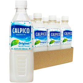 CALPICO – Smooth, Creamy & Refreshing Non-Carbonated Beverage, Sweet and Tangy, Japanese Lactic Acid Drink, 16.9 Fl oz (Pack of 6)