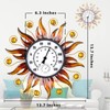 HOBYLUBY 13" Indoor Outdoor Thermometer, Sun Wall-Mounted Thermometer with Humidity,