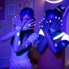 FabLab 24704 Glow in The Dark Glitter Tattoos Kit, Multi,