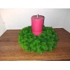 Flowers by James Pine foliage candle ring. For a 3"