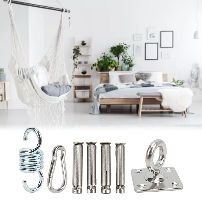 Hammock Hanging Kit Durable Wearable Stainless Steel Firm Connection Convenient