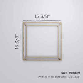 15 3/8"W X 15 3/8"H Medium Fairplay Decorative Fretwork Wood Wall Panels, Birch