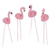 4 Piece Flamingo Garden Statue Pink Flamingo Yard Decorations for