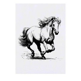 'horse' Temporary Tattoo - Water Resistant, Skin-Safe, Non-Toxic Transfer (TO00062457)