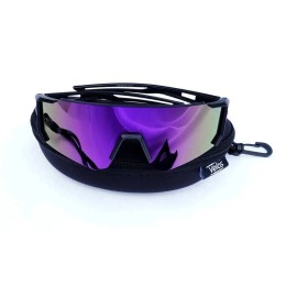 Velos™ Polarized Sport Sunglasses Mirrored TAC Lenses Baseball Cycling blk/purp