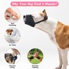 XhjzgcTech Dog Muzzles, Soft Nylon Mesh Dog Muzzle for Large
