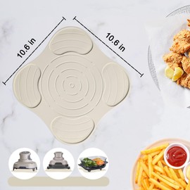 Dacthuw Air Fryer Trivets Silicone for Ninja Crispi, Hot Pads for Ninja Crispi Airfryer Accessories, Versatile Kitchen Countertop Potholders Suitable for Fondue Mats and Spoon Rests