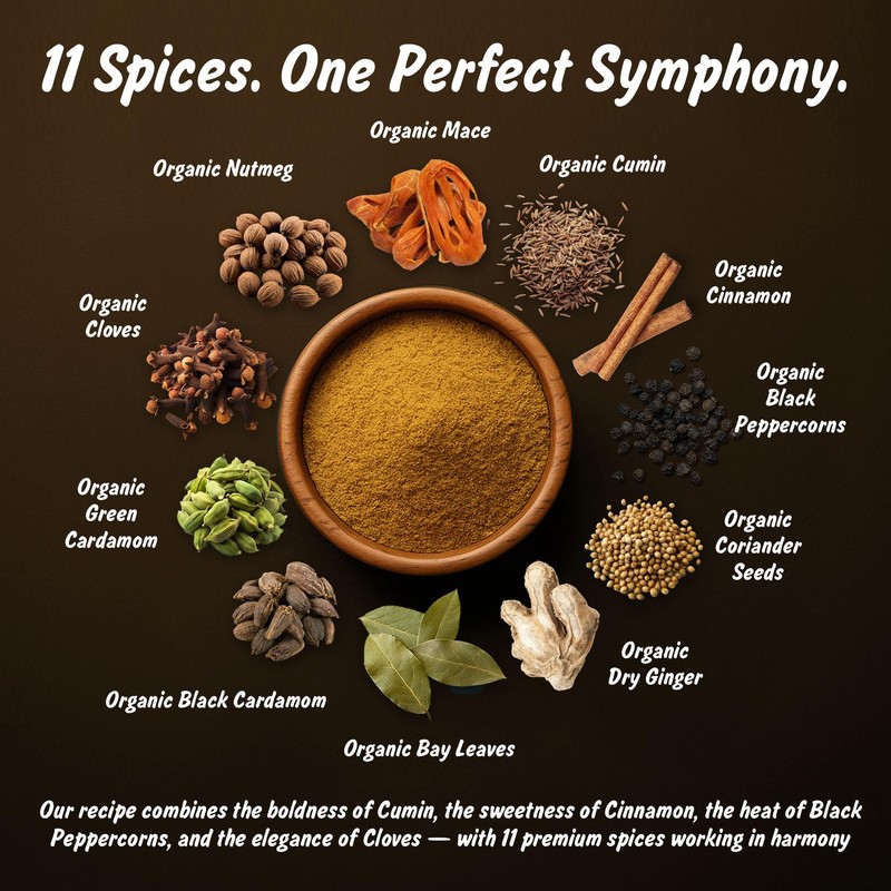 Spice Profile USDA Organic 11-Spice Garam Masala, 3 oz, Lab
