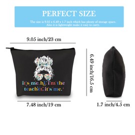 Teacher Fans Gift Music Gift It’s Me I’M The Teacher Cosmetic Pencil Bag Teachers Day Teacher Appreciation Gift (I’m The Teacher EU)