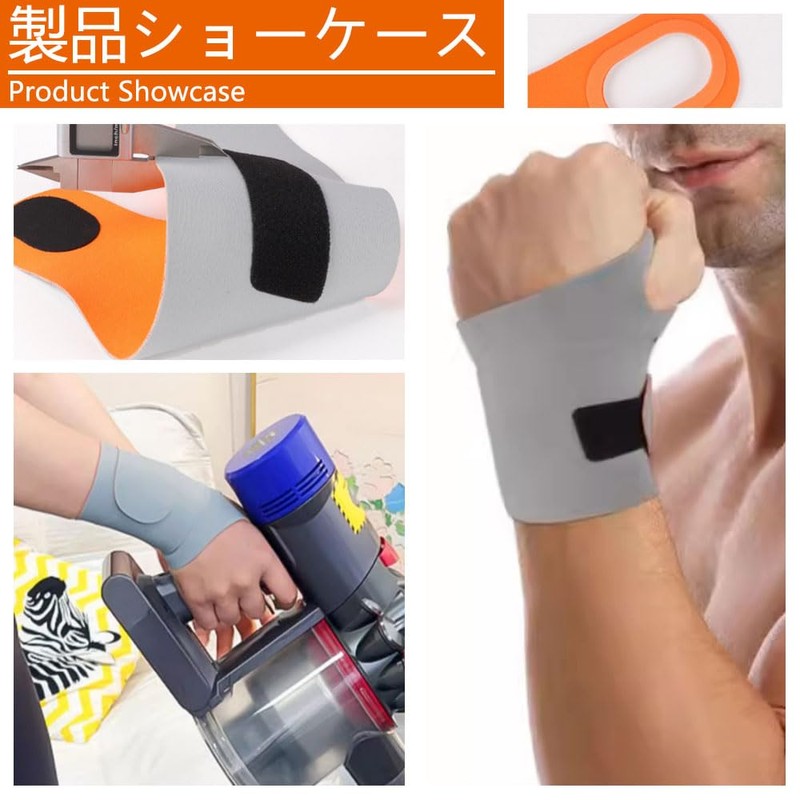 1 Pack Grey Thumb Support Breathable Lightweight Quick Wicking Wrist