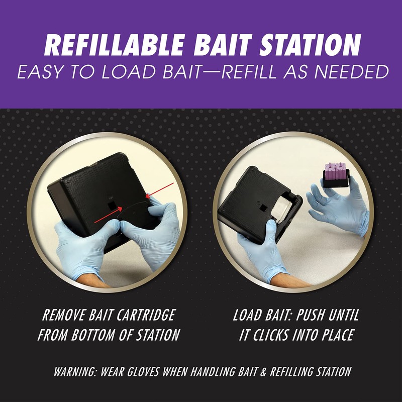 Tomcat Rat and Mouse Killer Refillable Bait Station - Advanced