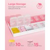 AMOOS Weekly Pill Organizer 2 Times a Day, Stylish Pill