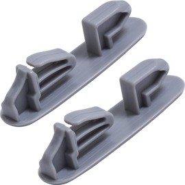 BlueStars Ultra Durable 8565925 Dish Rack Stop Clip Replacement Part Exact Fit For Whirlpool & Kenmore Dishwashers - Replaces WP8565925 8524581 8270105 - PACK OF 2