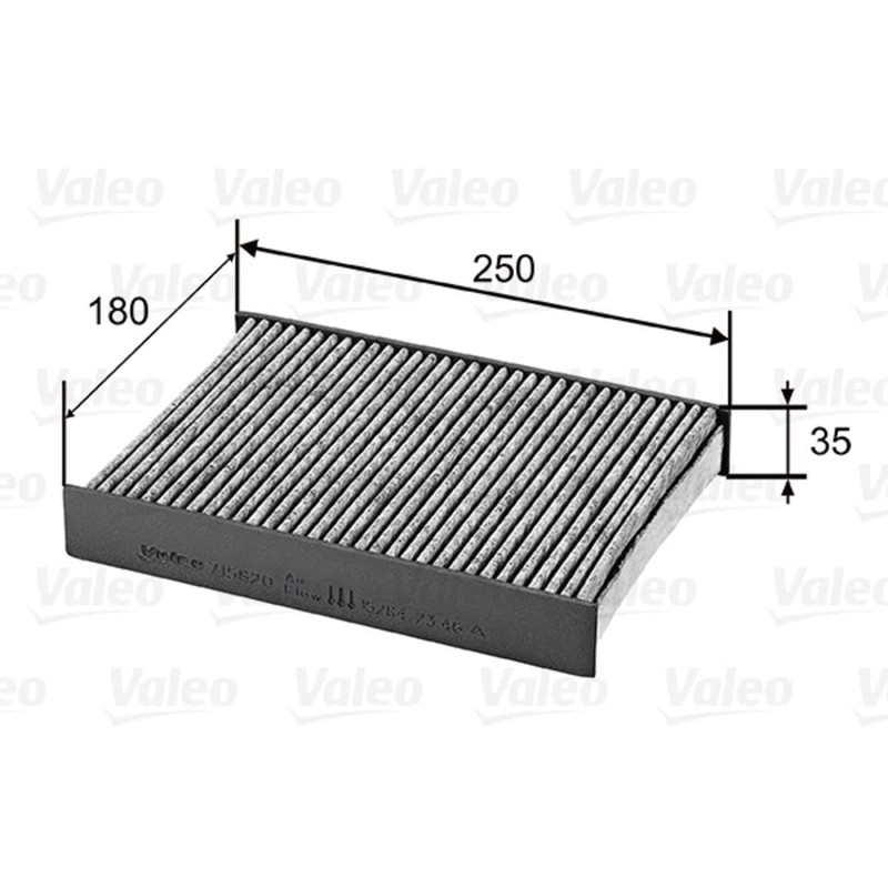 VALEO 715820 Filter, interior air PROTECT Pollen filter with activated