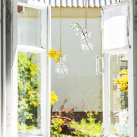 Healeved Window 2pcs Clear Glass Guardian Angel Vases Clear Plant Terrarium Container Hydroponic Office Wedding Decor Garden Ornaments Planter 12x7.5cm Angel Ornament Bulk Ornaments