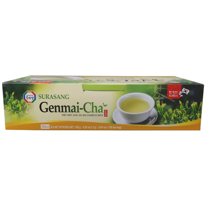 Surasang Green Tea with Roasted Brown Rice Tea, Toasty and