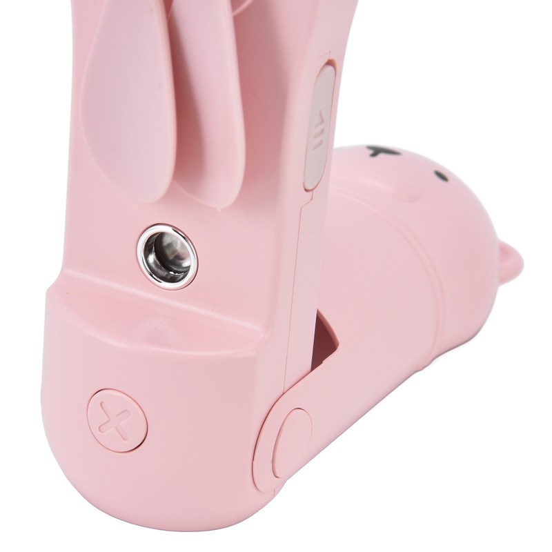 Hand Held Fan Mini Foldable Battery Operated Fan Humidification Cartoon