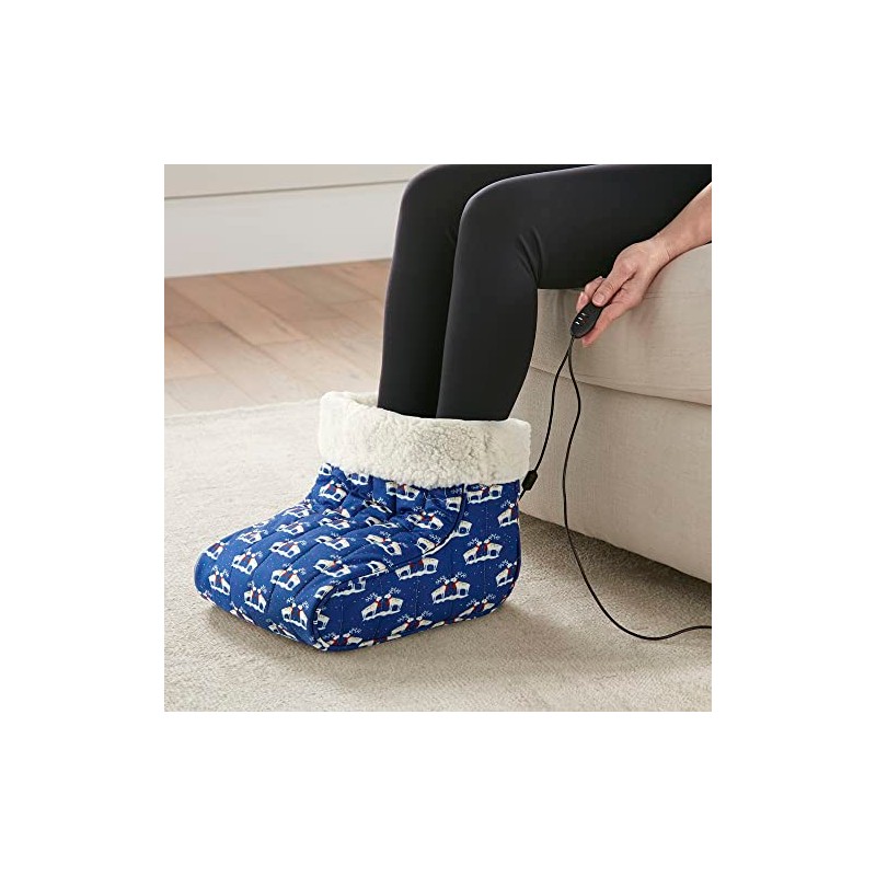 Micro Flannel Heated Foot Warmer, One Size, Kiss Me Deer