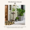 MACKENZIE-CHILDS Birdy Hide-a-Key, Decorative Outside Key Hider, Black-and-White Courtly Check