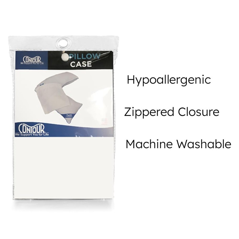 Contour Products L Pillow Case, White, Made Specifically for The