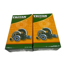 TRITAN (2) UCFL204-12 Solid Base Pillow Block Flange Mounted Bearing 3/4" Bore 2 Bolt