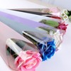 JOSON 24Pcs/6 color flower packaging bag single rose flower bag