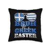 Bruh It's Greek Easter Holiday Greece Flag Greek Easter Throw