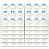 Mobiusea Creation Blue Floral Mothers Day Stickers | 135-Pack |
