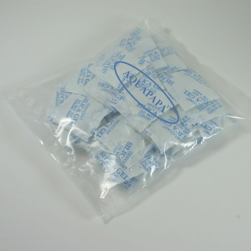 AQUAPAPA 3 Gram Pack of 100 Silica Gel Desiccant Packets