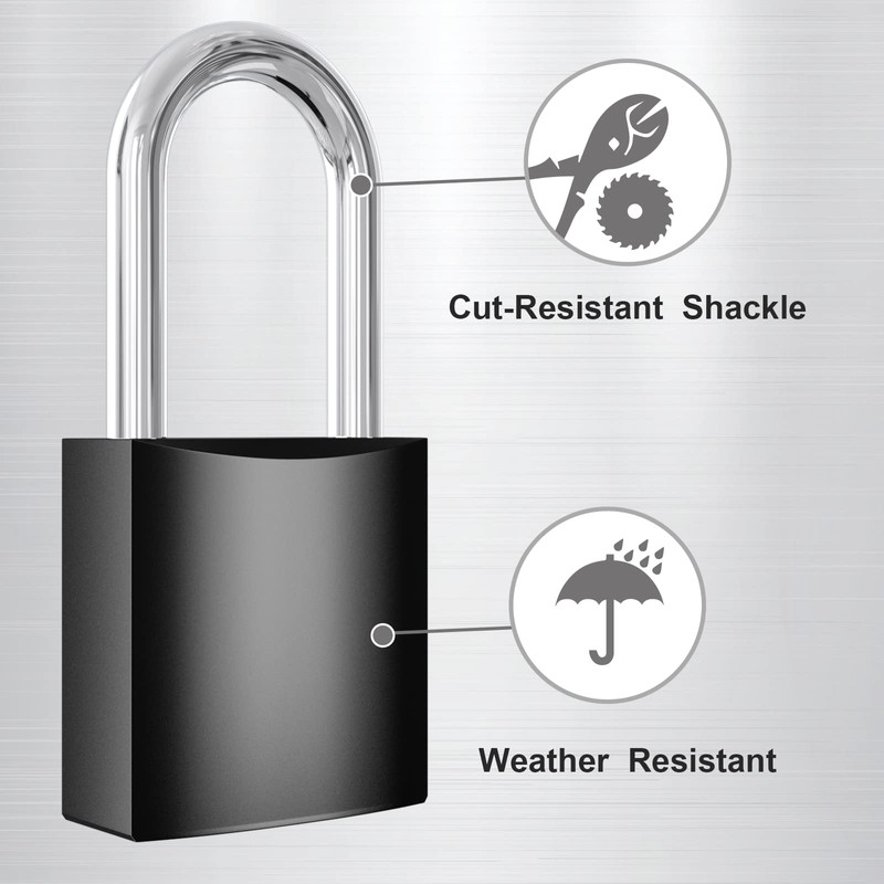 Padlock with Key, [1.49in Long Shackle] Diyife 40mm Heavy Duty