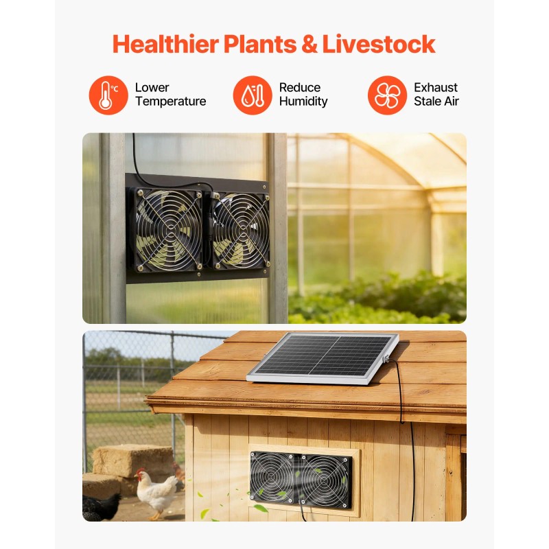 15W Solar Powered High Speed Fan Adjustable Solar Panel Angle