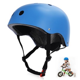 Kids Bike Helmet, Toddler Helmet for Youth Boys Girls Ages 3-14 Year Old, Adjustable Fit & Lightweight, Multi-Sport Safety for Skateboard Skating Bicycle Scooter Cycling (Blue, S: 18.9-22 inch)