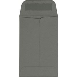 LUXPaper #1 Coin Envelopes | 2 1/4" x 3 1/2" | Smoke Gray | 80lb. Text | 500 Qty