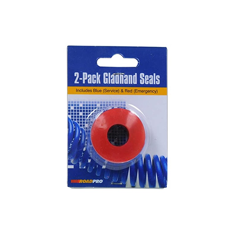 RoadPro RP3611BR Blue/Red Emergency Gladhand Seals Twin Pack