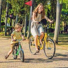Pack of 3 Bicycle Flags for Children with 5 Flagpole, Adjustable Bicycle Flag, Waterproof Safety Pennant, Bicycle Flag, for Outdoor Cycling Accessories for Bicycle Flag Children