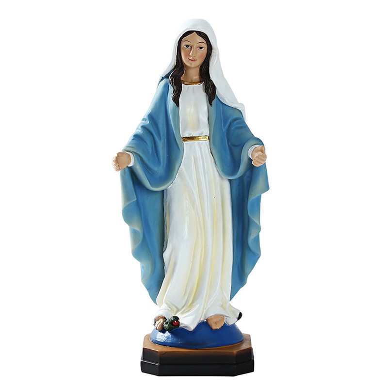 Mary Statue Resin Virgin Mary Religious Ornaments Christian Religious Figurine