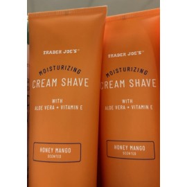 Trader Joe's 2 Packs Trader Joe's Honey Mango Moisturizing Cream Shave Shaving Lotion 16oz
