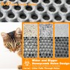 Waterproof Cat Litter Mat, Double Layer EVA, Odor-Free Large Grid,