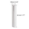 sourcing map 15Pcs 6mm X 45mm Dowel Pin 304 Stainless