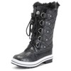 Polar Womens Snow Boot Quilted Tall Winter Snow Waterproof Warm
