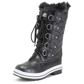 Polar Womens Snow Boot Quilted Tall Winter Snow Waterproof Warm Rain Boot - 3 - BLL36 YC0010
