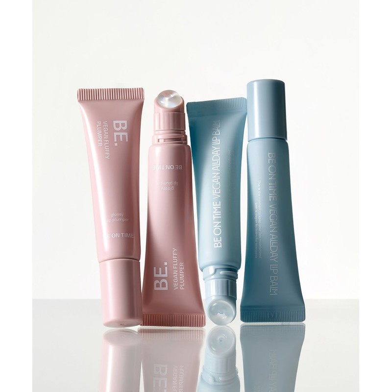 Beontime Vegan Fluffy Plumper 01 Sheer Rosy + Vegan All-Day