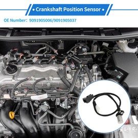 VekAuto 1 Stück Kurbelwellenpositionssensor für Toyota Supra 3.0 1993-1998 Robustes Metall Kunststoff Schwarz Motor Kurbel CKP Sensor