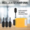 Ink Refills for Identity Theft Protection Roller Stamps, 12 Pcs