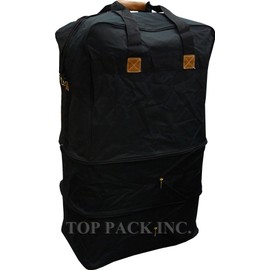 30" Large Rolling Wheeled Duffel Bag Spinner Suitcase Duffle Luggage Carry on