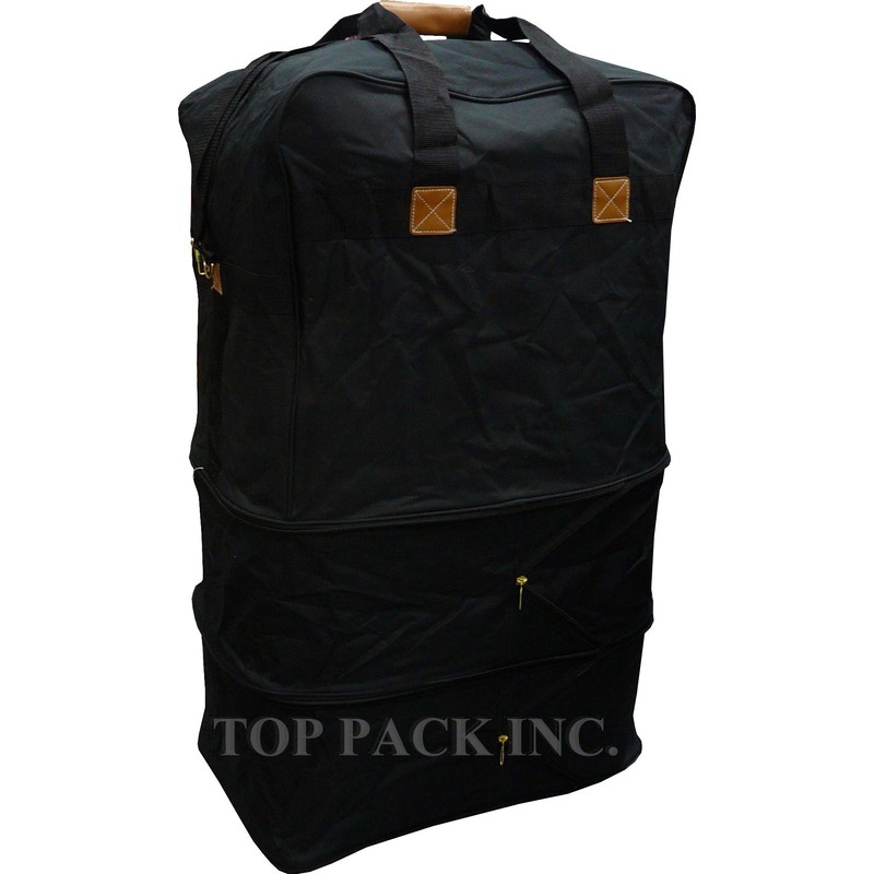 30" Large Rolling Wheeled Duffel Bag Spinner Suitcase Duffle Luggage